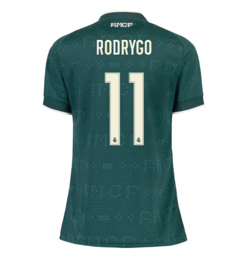 Real Madrid Rodrygo Goes #11 Bortedrakt Dame 2026-27 Korte ermer Real Madrid Rodrygo Goes #11 Bortedrakt Dame 2026-27 Korte ermer